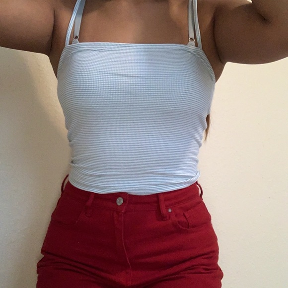 Forever 21 Blue Striped Tank Top - Picture 3 of 4